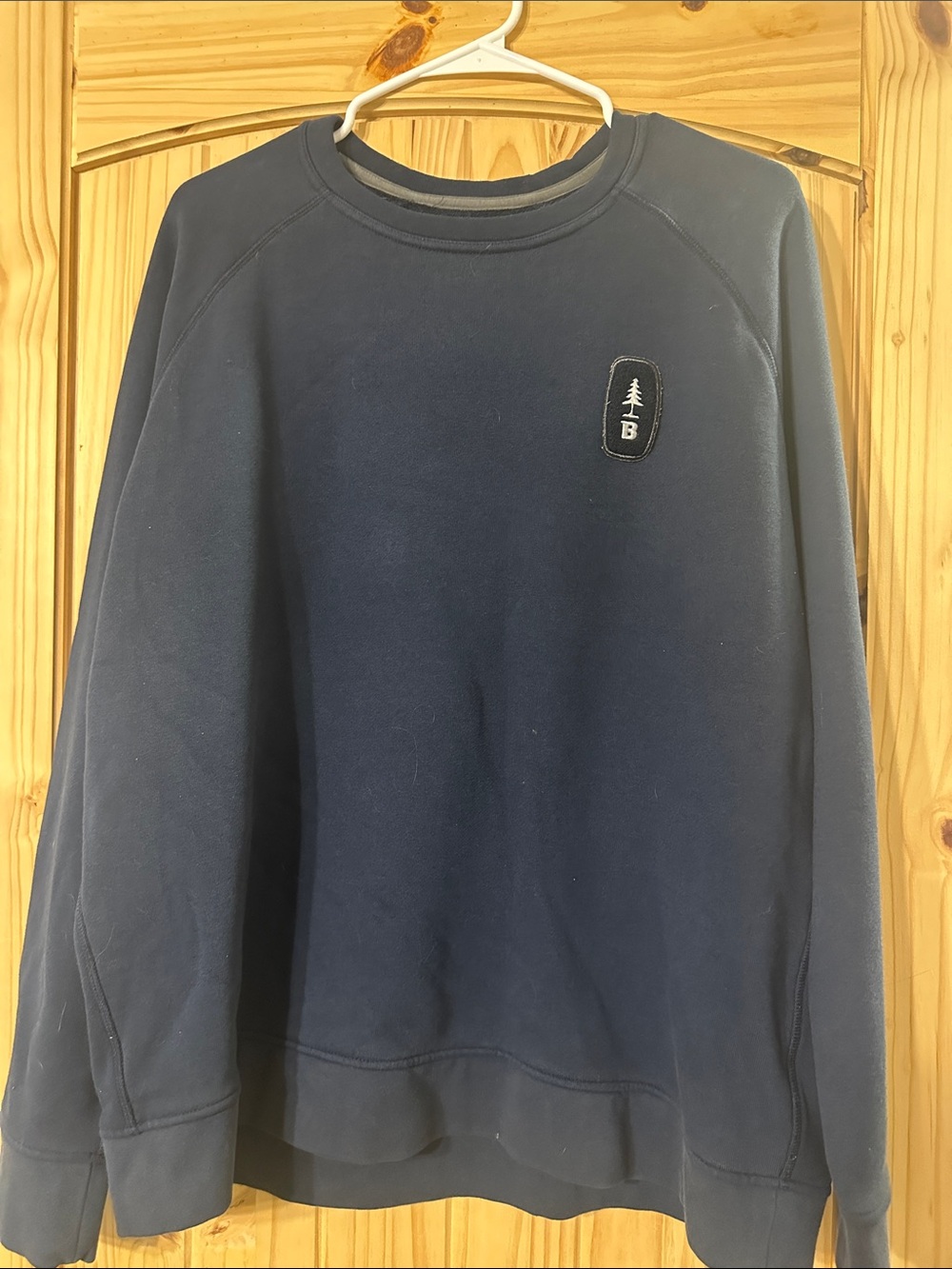 Bass Outdoor Men's Navy Crewneck Sweatshirt